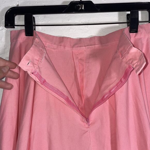 Vintage 1950s Style Pink Poodle Skirt Handmade Full Circle Rockabilly Size S - Picture 7 of 9